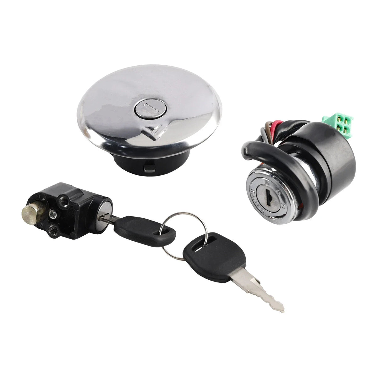 Ignition Switch Lock & Fuel Gas Cap Key Set for Suzuki GN125 (1982–2001) T9