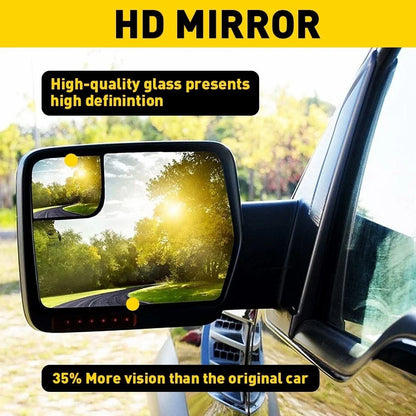 Driver Side Mirror Glass Spotter with Heated for Ford F150 (2011–2014)
