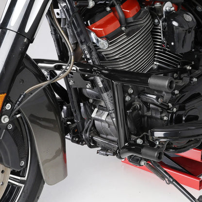 Black Engine Guard for Harley Electra Glide 2009–2023, Highway Crash Bar