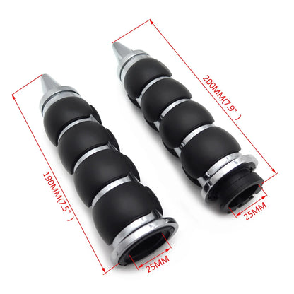 1" Chrome Handlebar Grips for Harley Davidson XL (2000-2023)