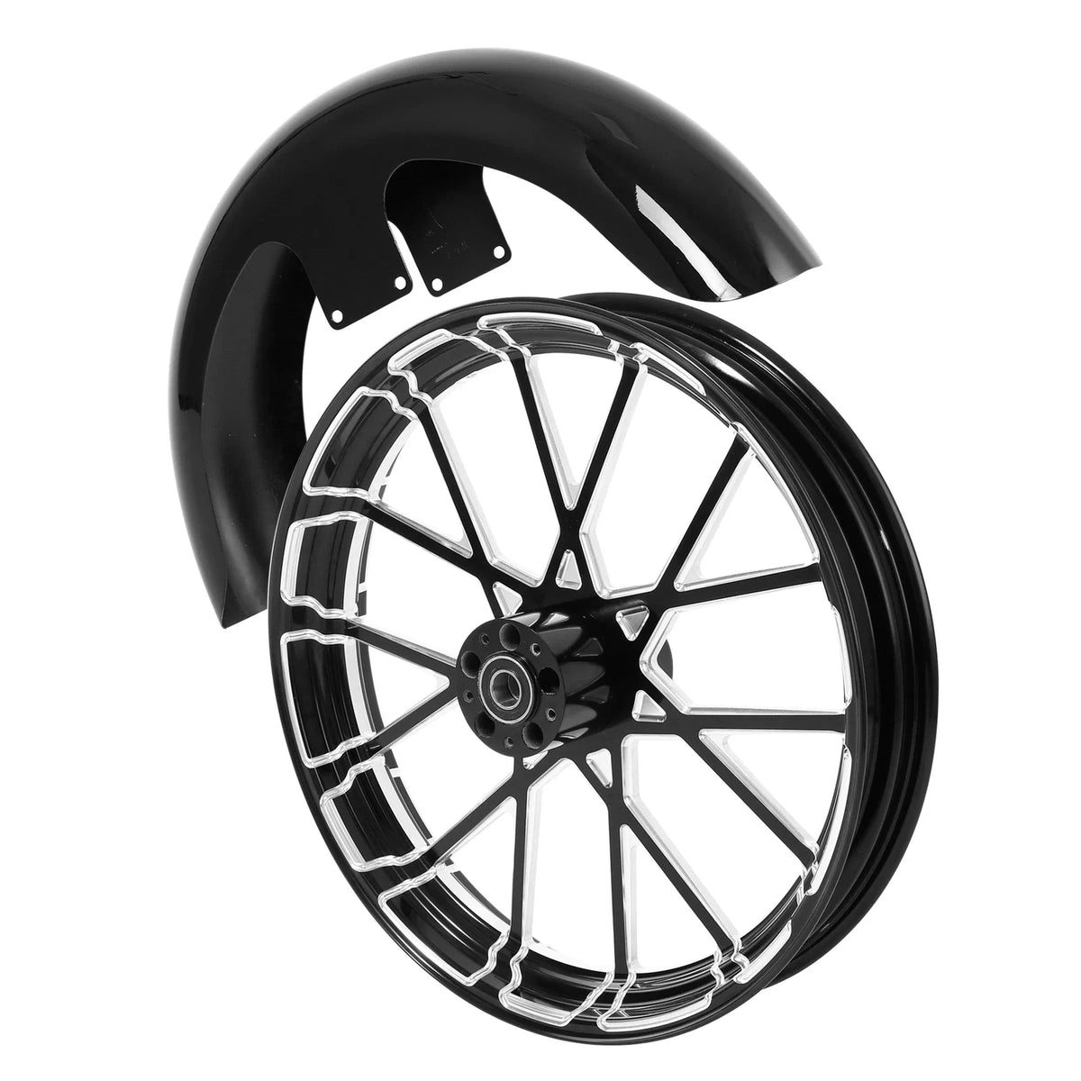 21" Front Fender & Wheel Rim Hub for Harley Touring (2008–2013)