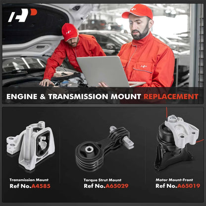 3X Engine & Transmission Mounts for 2006–2011 Honda Civic