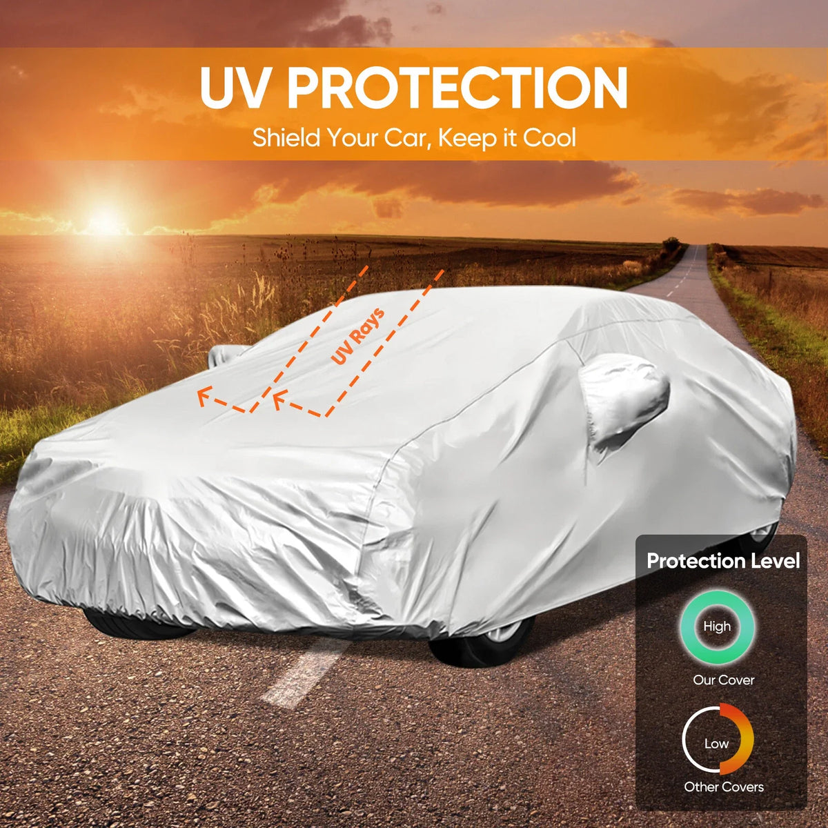 Full Waterproof Car Cover for Sedan Vehicles