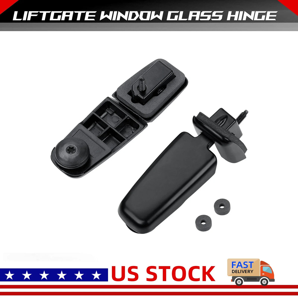 Set of 2 Rear Back Window Glass Hinges for 2001–2007 Ford Escape