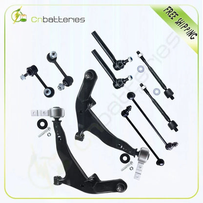 10pc Set of Inner & Outer Tie Rod Ends for 2003-2004 Nissan Murano
