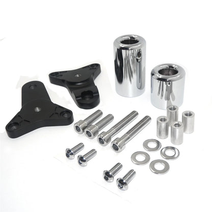Aluminum Chromed Frame Slider Crash Protector for Suzuki 2011-2020, No Cut