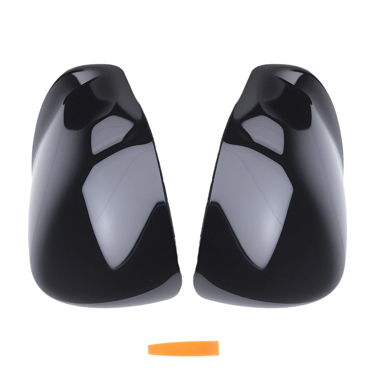 Set of 2 Side Mirror Cover Caps for Honda Accord (2008–2013) Black ABS