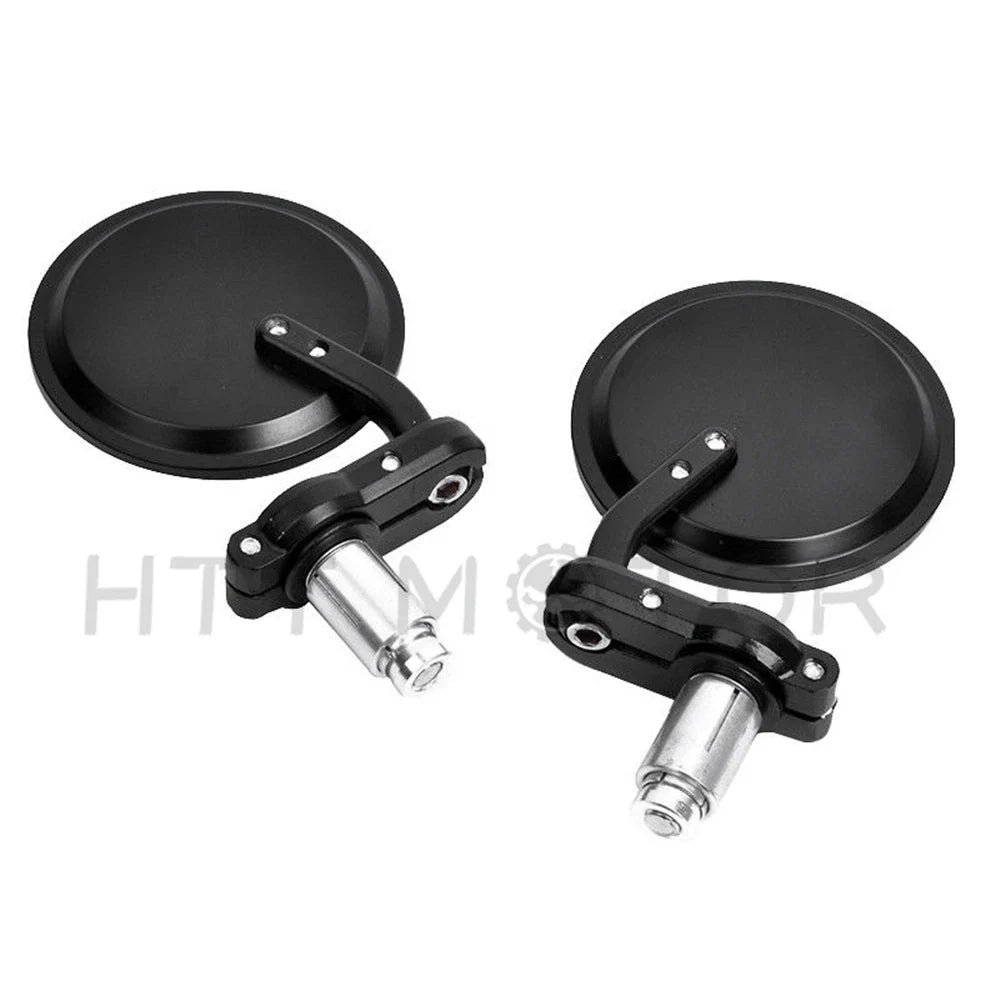 Bar End Rearview Side Mirrors for Bobber Cafe Racer (7/8")