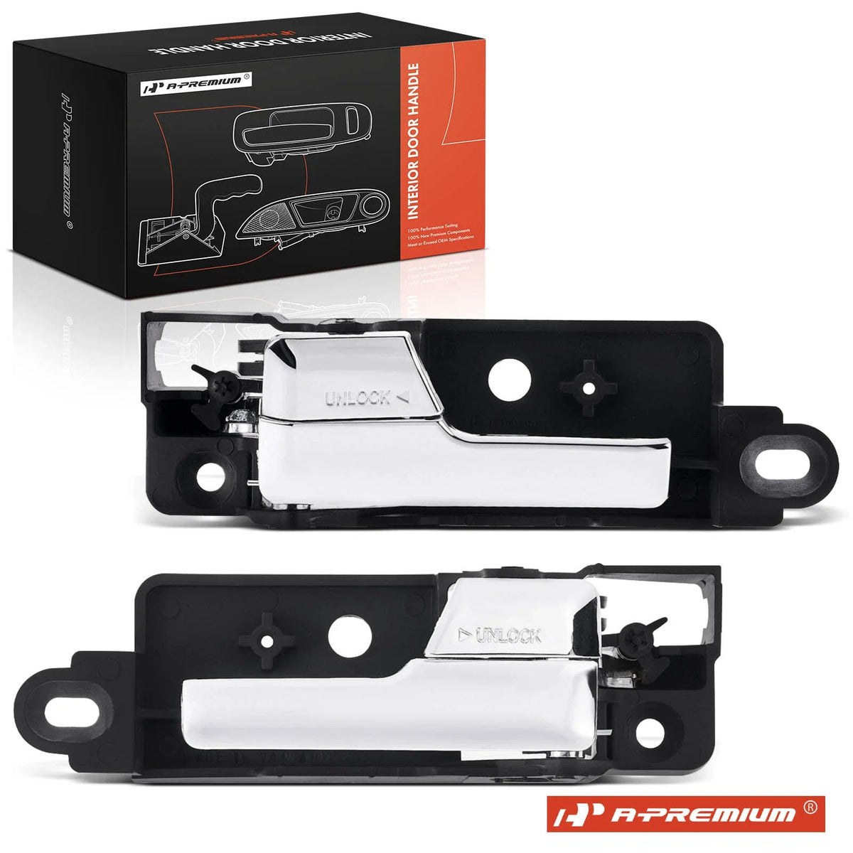 2X Rear Interior Door Handle for Ford Fusion (2006–2012)