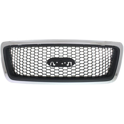 Grille for Ford F-150 XLT (2006–2008) Chrome with Black Appearance Package