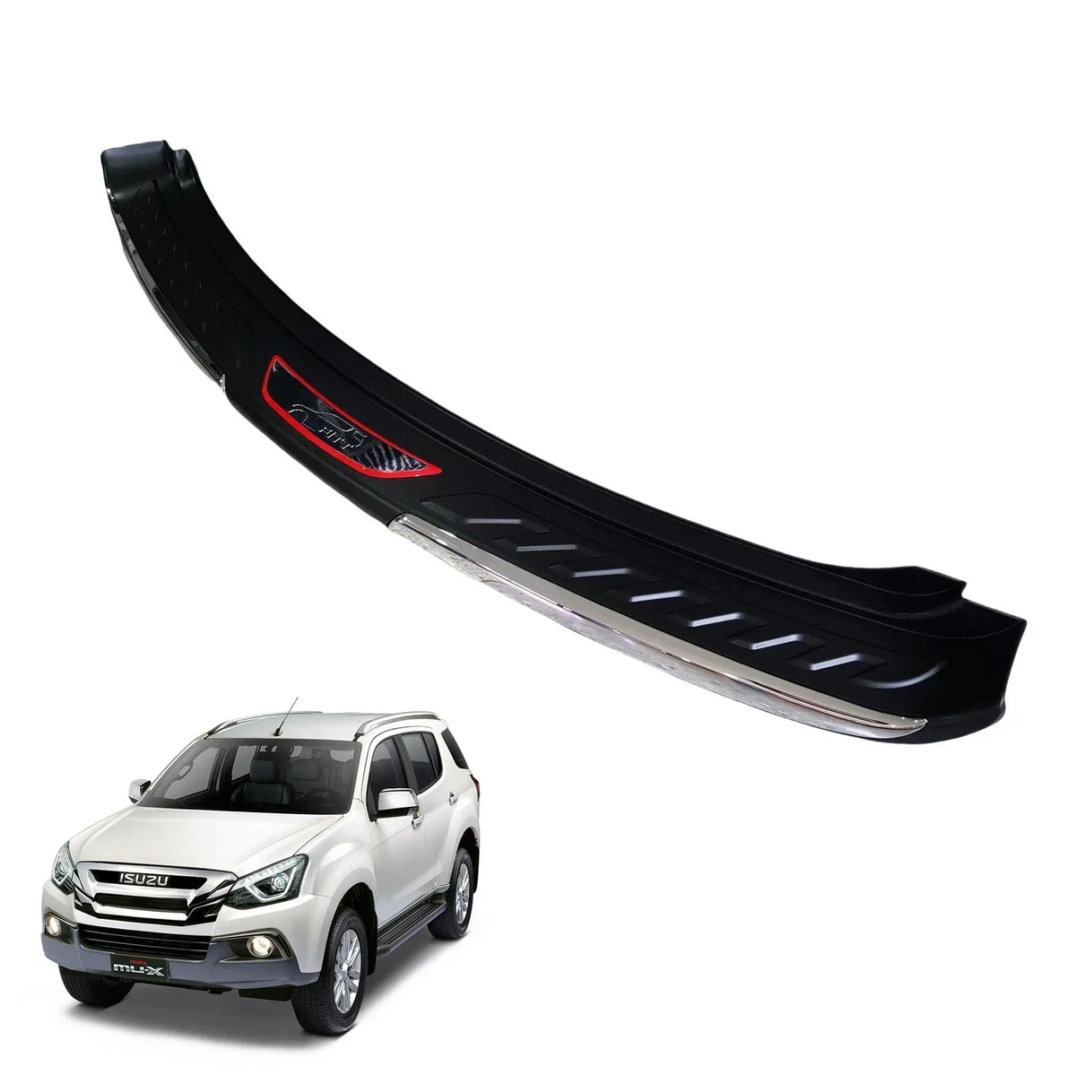 Rear Bumper Step Protector Chrome Scratch Guard Plate for Isuzu MU-X 2017-2020