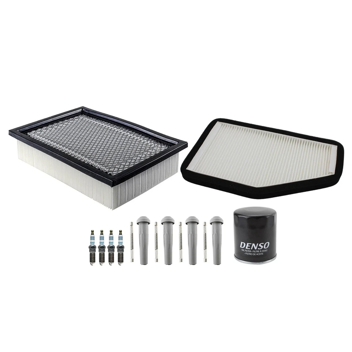 Tune Up Kit 4 Spark Plugs & Boots for Ford Escape Mariner Tribute (2001–2012)