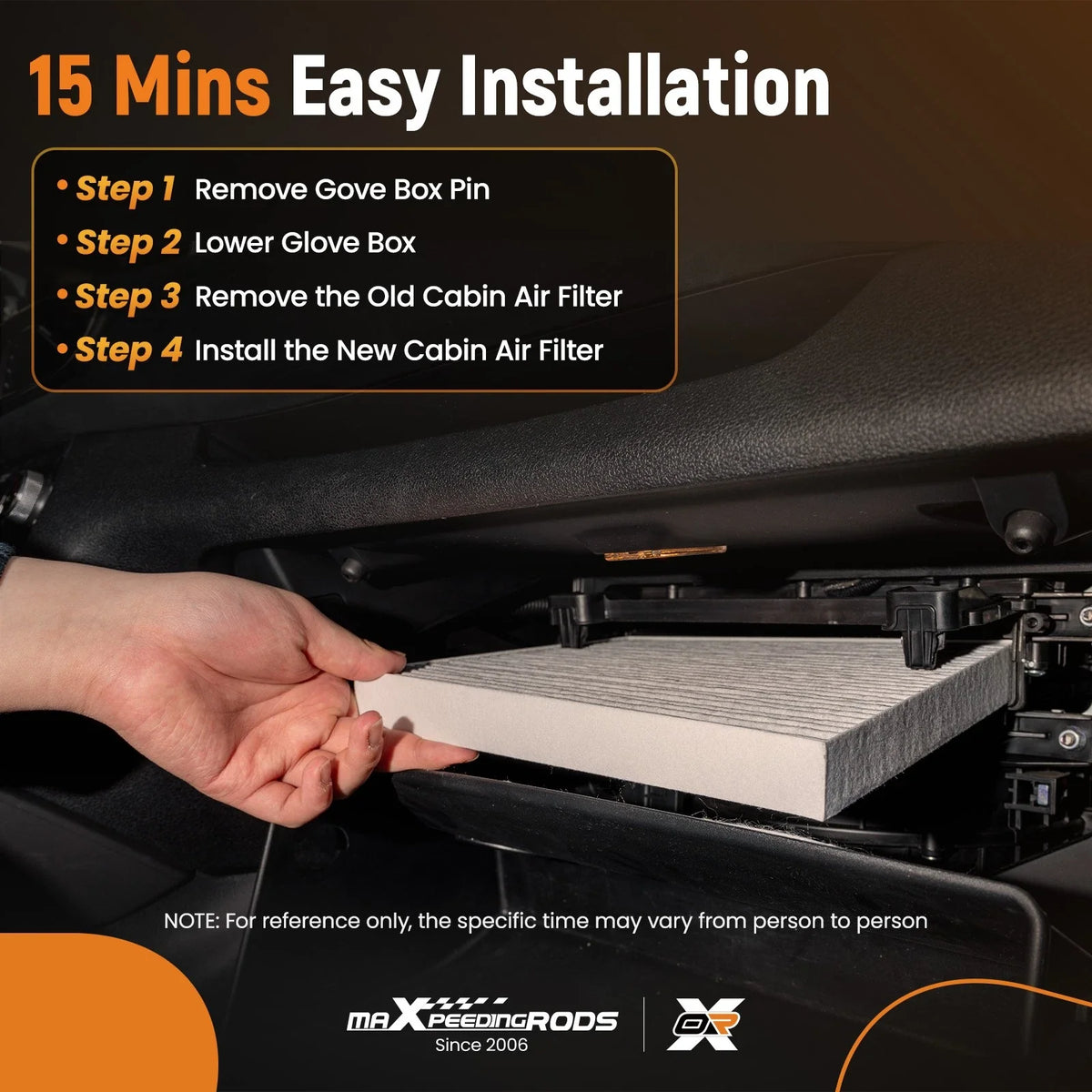 Activated Carbon Cabin Air Filter for Mazda 2/CX-3 (2016–2025) D09W616JX DB9L61J6X