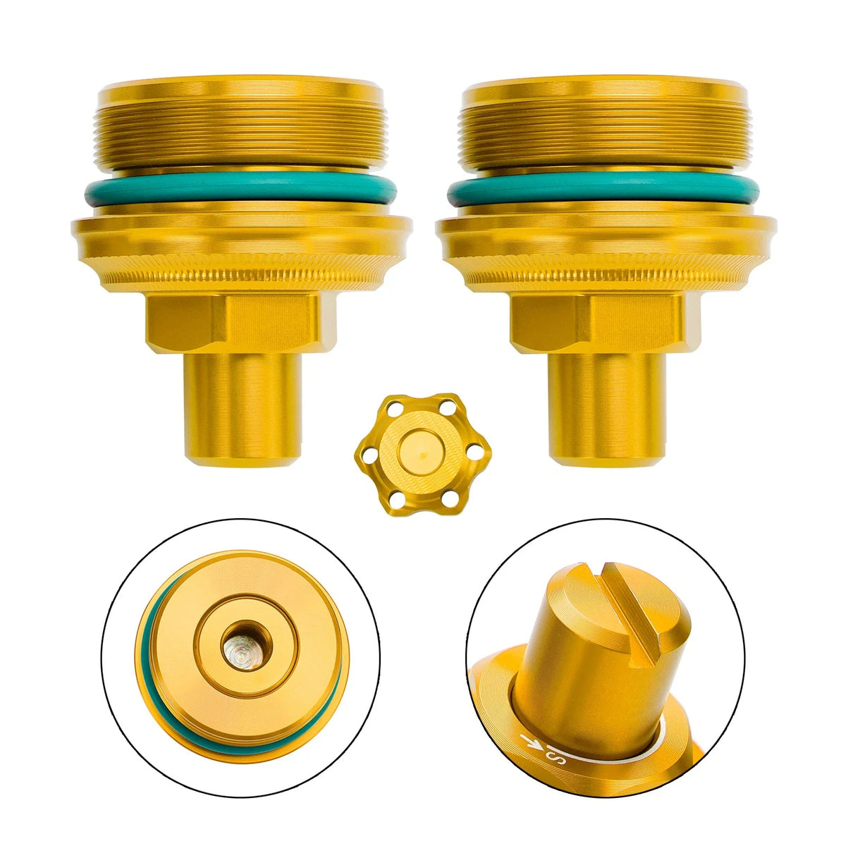 Preload Adjuster Fork Bolt Set for Yamaha MT-03 (2019–2023)