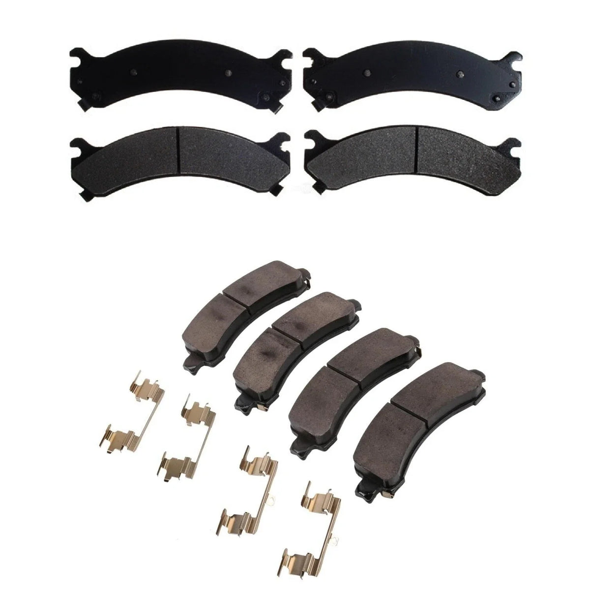 Set of 4 Front Rear Brake Pad Sets for GMC Express Savana 3500 (2003–2023)