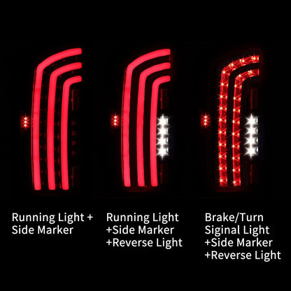 Tail Lights Full LED for 2007-2009 Dodge Ram 2500 3500, 1500 (2007-2008)