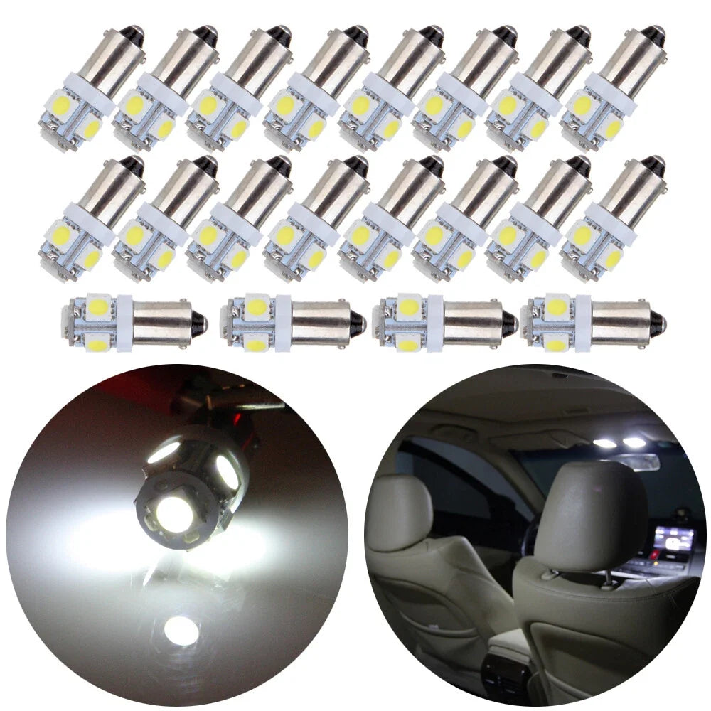 20PCS LED White Light Bulbs for Cars (12V)