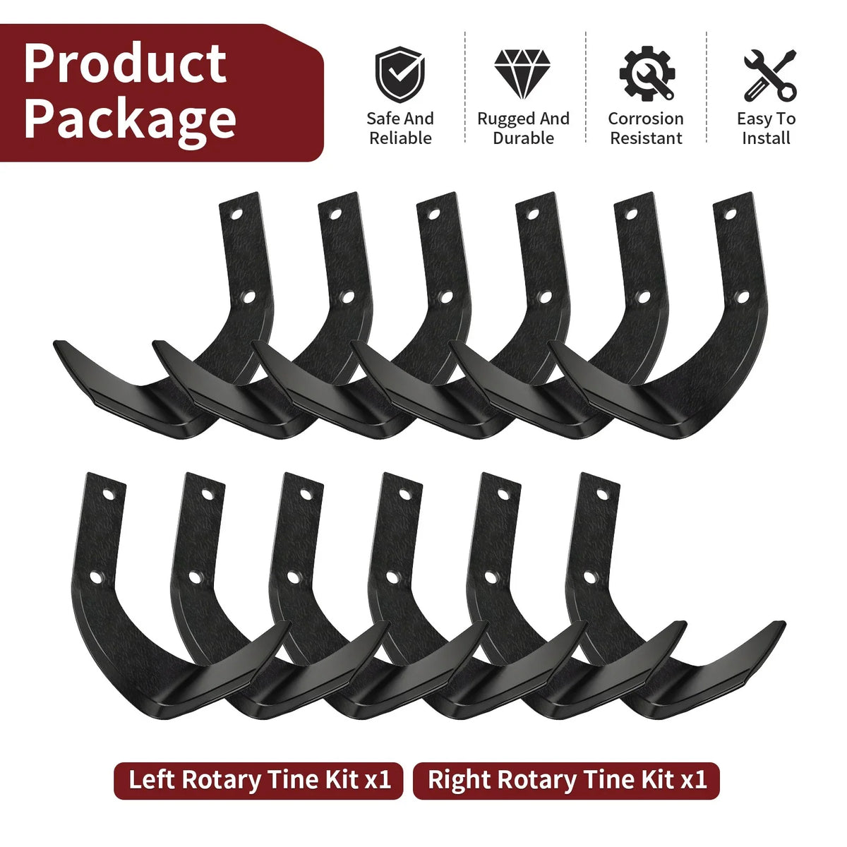 Rotary Tine Kit Left + Right for FRC800, FRC800K1 (06722-V20-003)