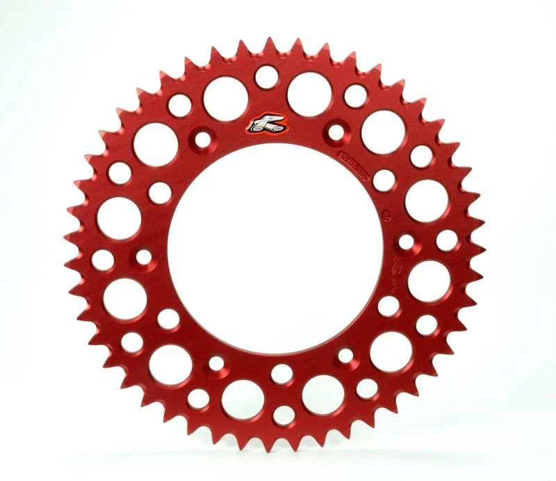 Renthal Rear Grooved Sprocket for Honda CR 125R (2000–2007) - Red 520-52P
