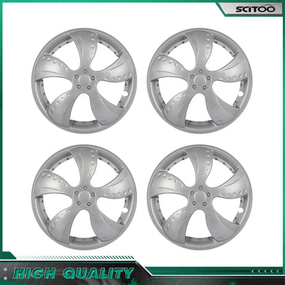 4-Piece Wheel Cover Set for R15 Tires & 15" Wheels