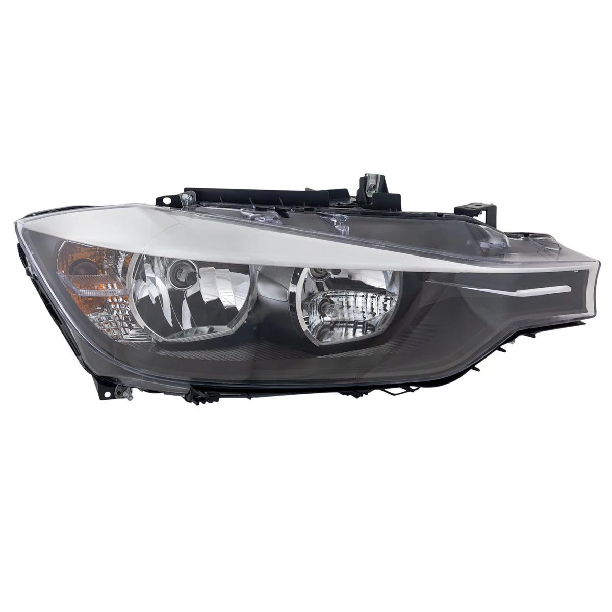 Passenger Side Headlight for BMW 328i (2012–2015) Halogen with Bulb