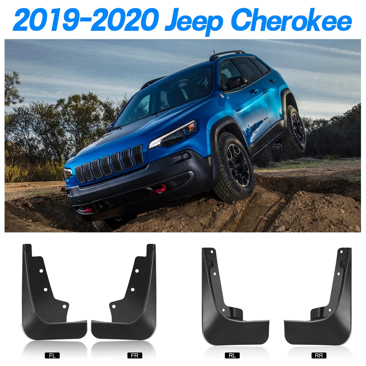 Mud Flaps & Splash Guards for 2019–2021 Jeep Cherokee (4PCS)