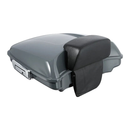 Trunk Backrest Mount Rack - Gunship Gray for Harley Touring (2009-2013)