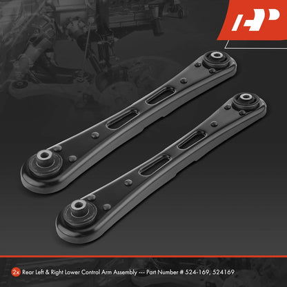 Rear Lower Control Arm & Ball Joint Pair for 2005-2014 Ford Mustang