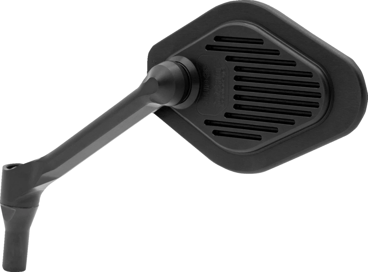 Adjustable Black Diamond Short Stem Mirror for Harley Davidson