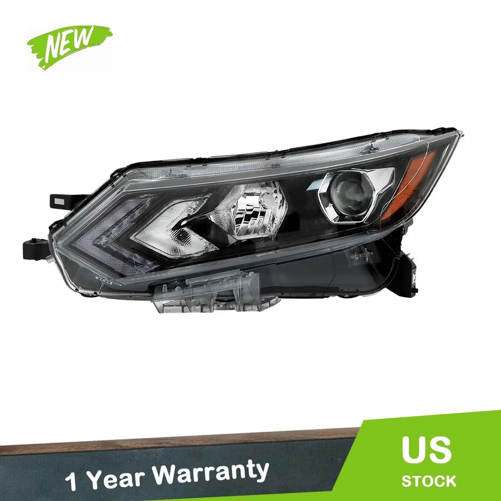 Headlight Driver Side for Nissan Rogue Sport (2020–2022) Clear Halogen