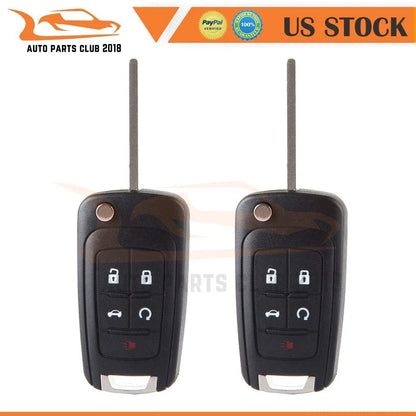 Keyless Key Fob Shells for GMC Terrain & Chevrolet Sonic 2010-2019