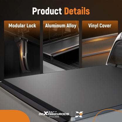 6FT Tonneau Cover Soft Tri-Fold for GMC Canyon/Chevy Colorado 2015-2026