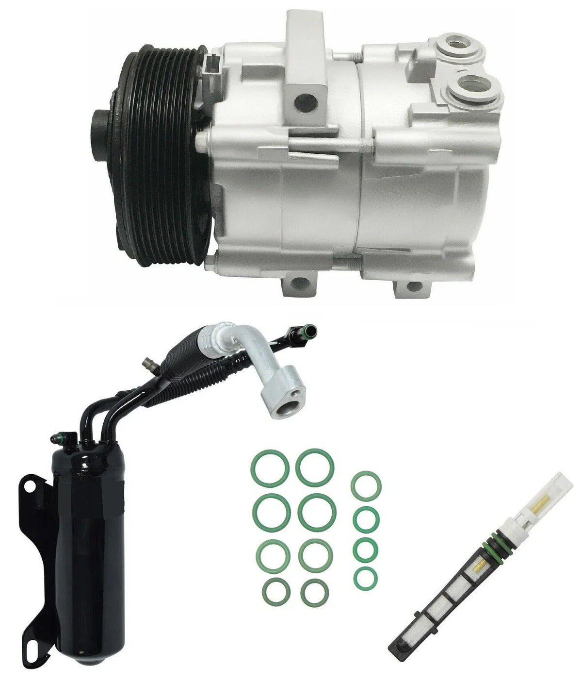 AC Compressor Kit Replacement for Ford E-450 Super Duty 6.8L (2007–2007)