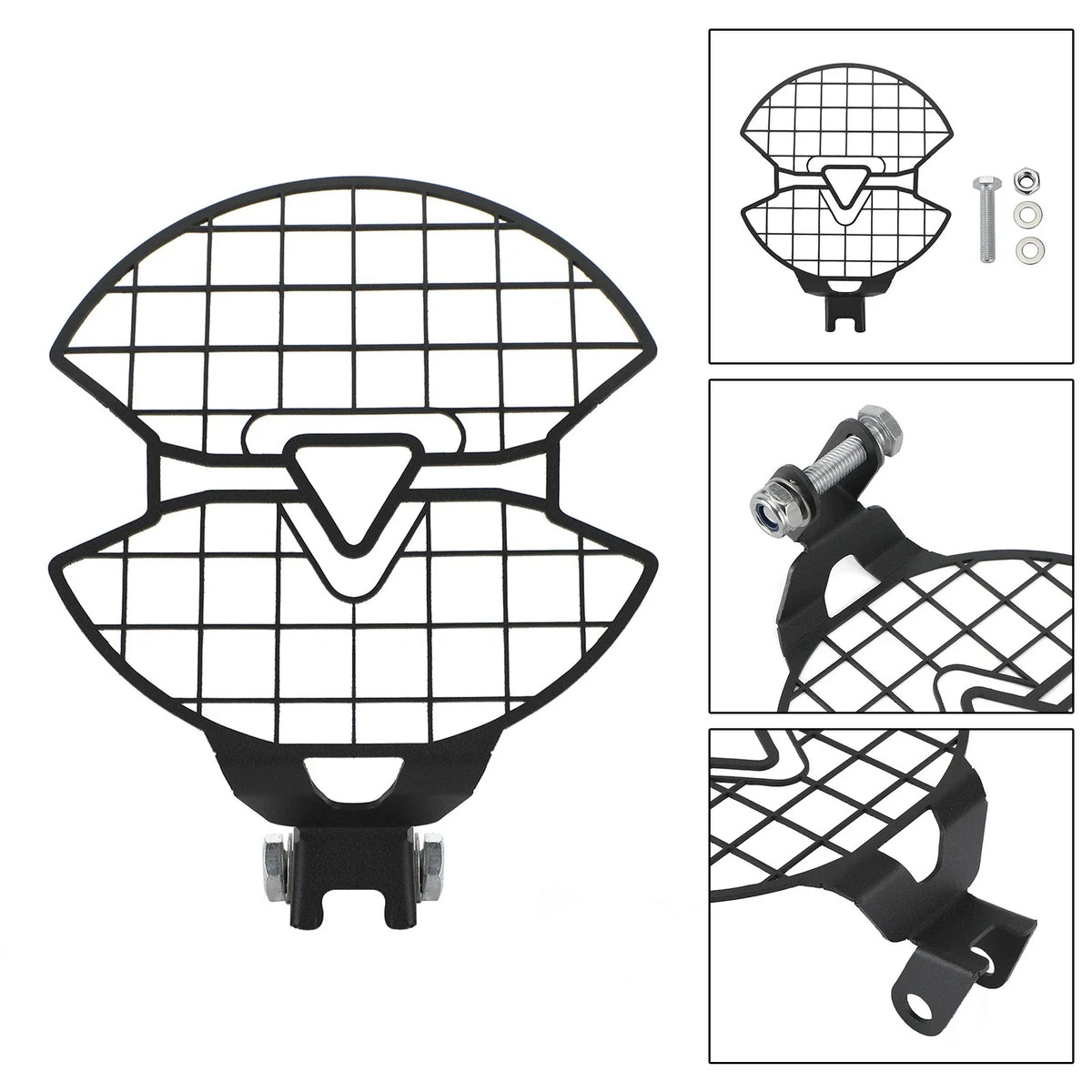 Black Headlight Guard Cover for TR Trident 660 (2020–2022)