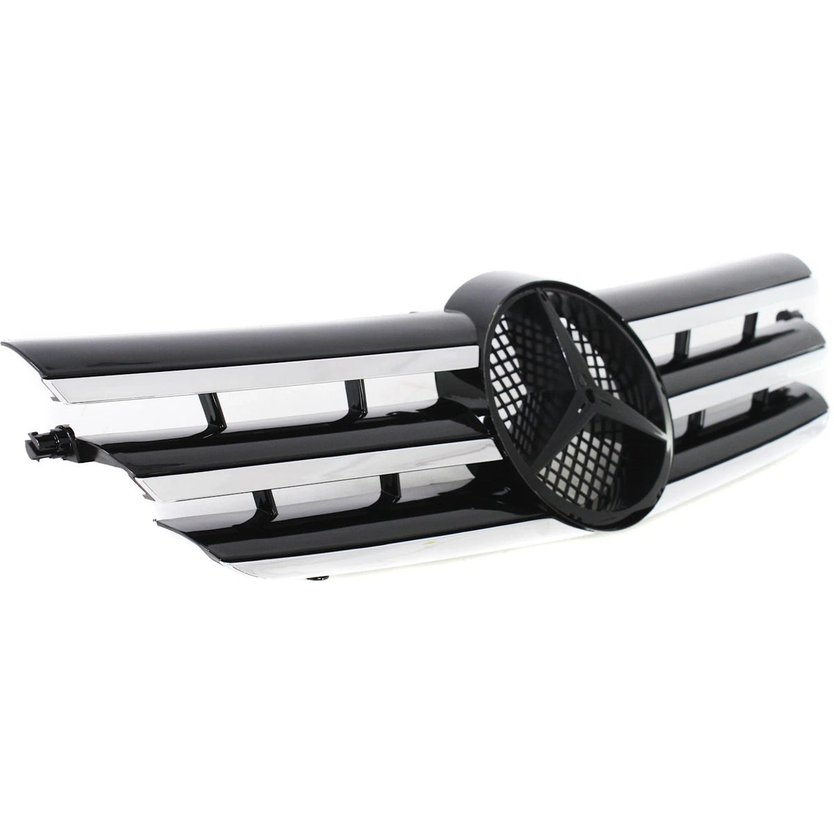 Grille for Mercedes C-Class Coupe (2002–2003) Black Chrome Molding
