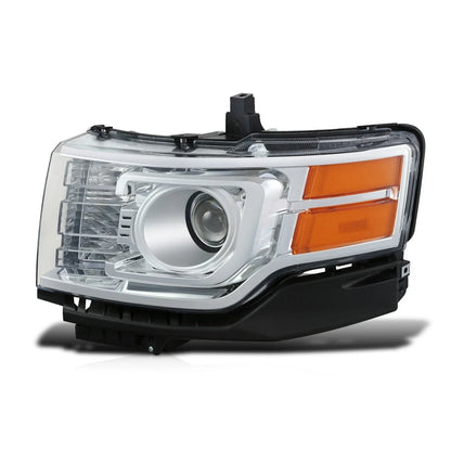 HID Projector Headlight Lamp Left Side for Ford Flex (2009–2012) Chrome