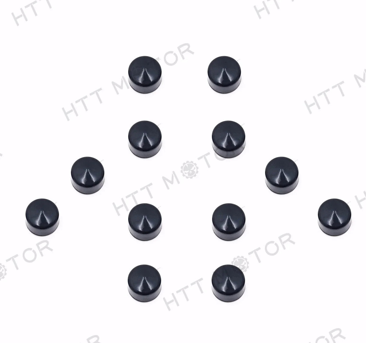 12 Piece Black Cap Dress Kit for Harley Softail & Dyna (1999–2006)