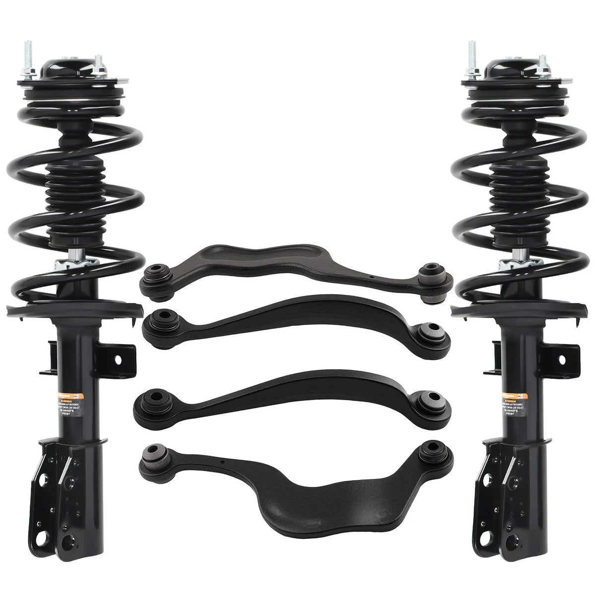 Set of 6 Front Struts & Rear Upper Control Arms for Buick Enclave (2008–2012)