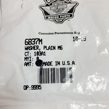 9-Piece M6 Washer Pack for Harley-Davidson (OEM 6837M)
