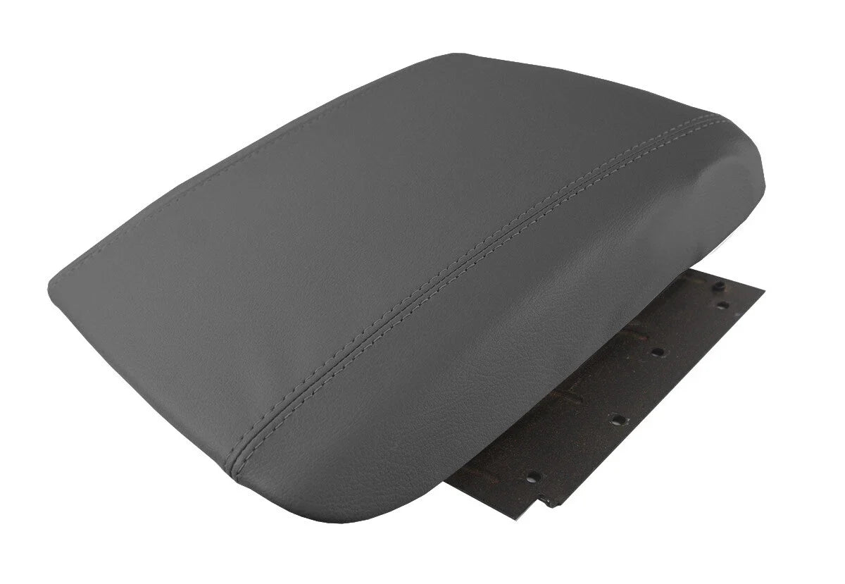 Leather Console Lid Armrest Cover for Cadillac Escalade (2002–2006) Dark Gray