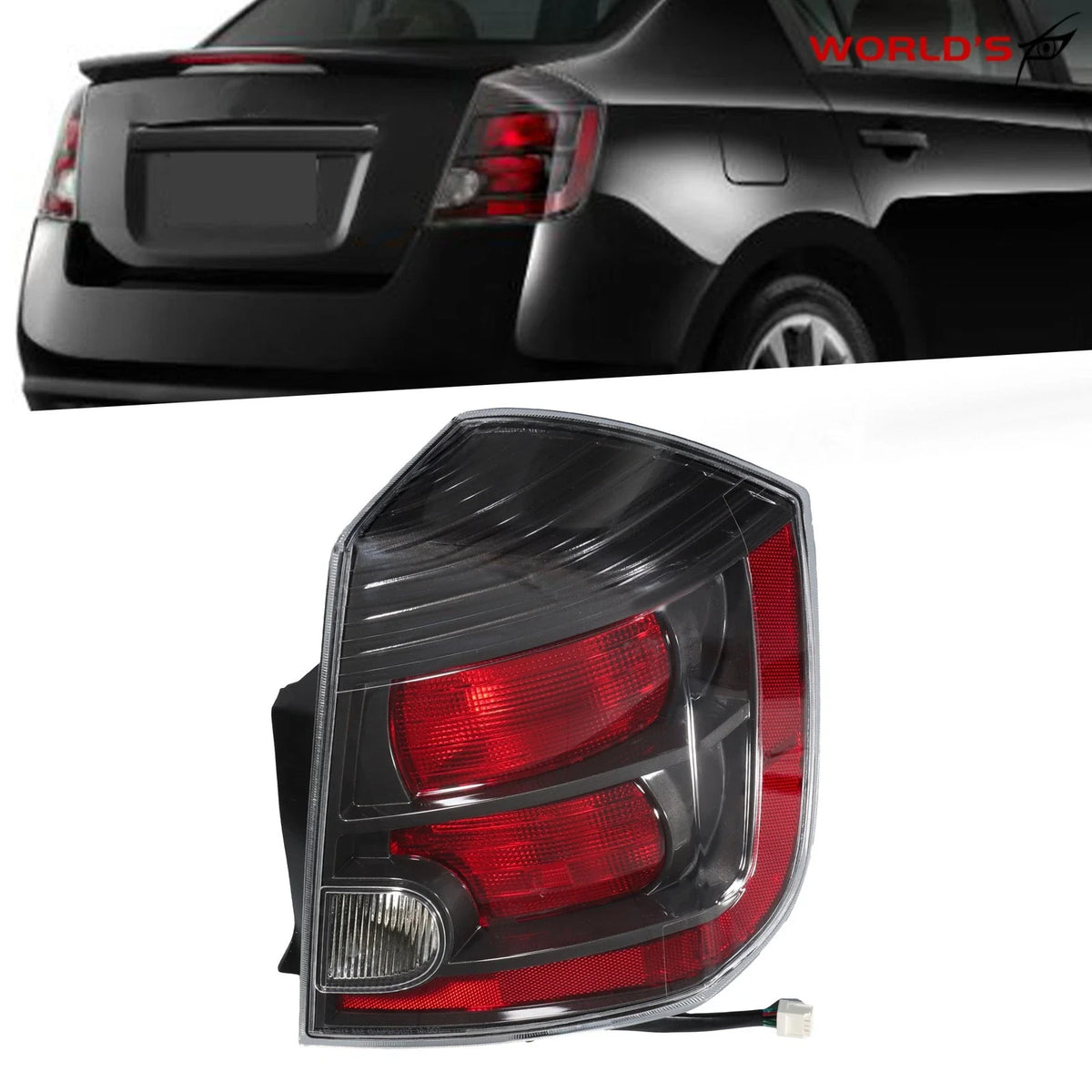Tail Light Lamp for Nissan Sentra (2010–2012) Smoked Right Passenger