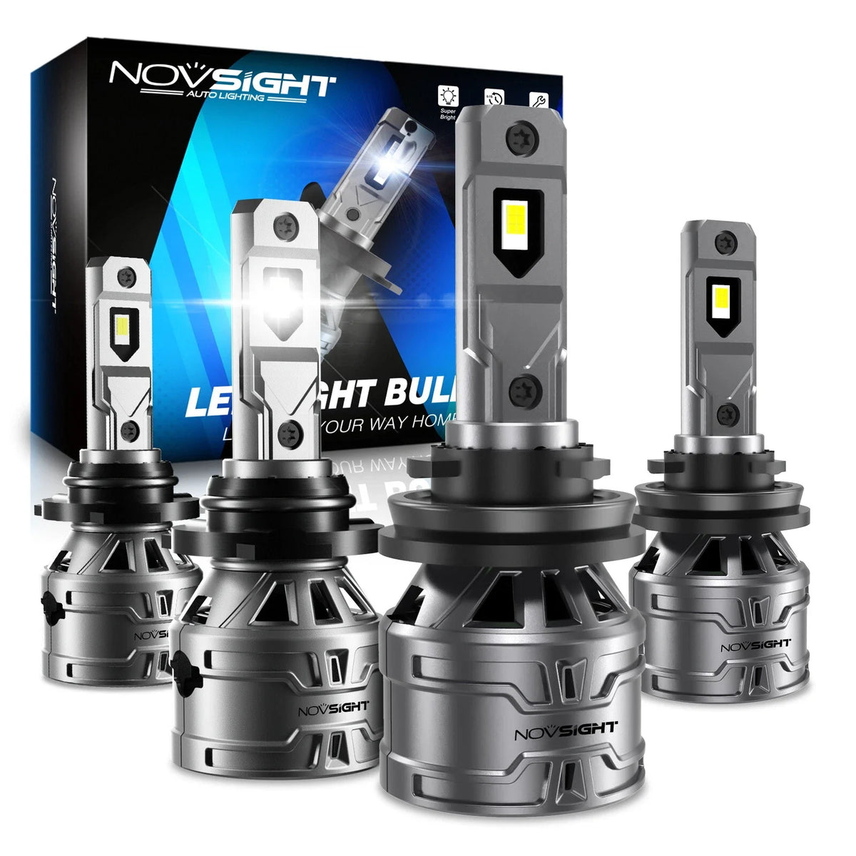 2X HB3/9005 + H11 LED Headlight Bulbs Combo for