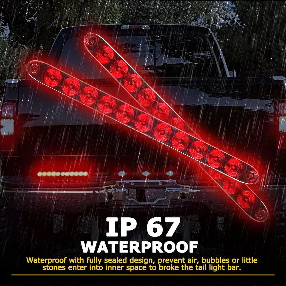2X 16" LED Light Bar for Truck Trailer (11 LED)
