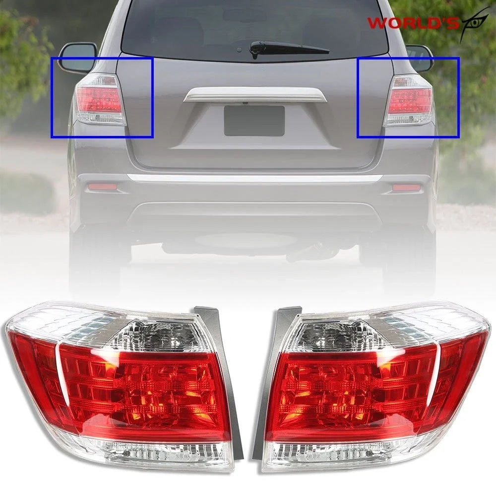 Set of 2 Tail Lights for Toyota Highlander (2011–2013)