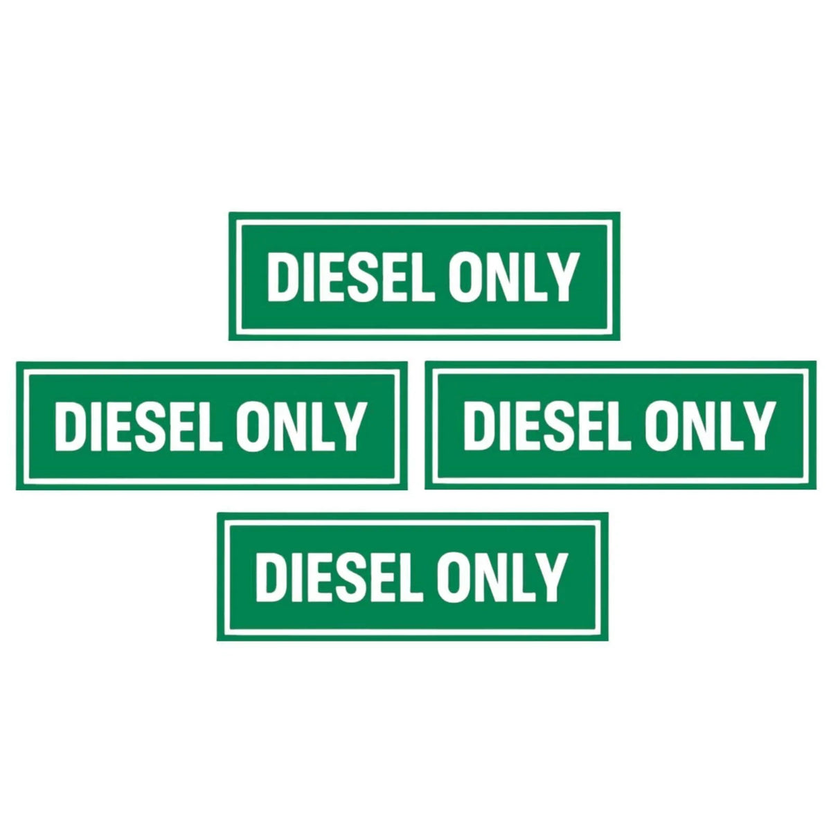 Diesel Only Weatherproof Vinyl Decal Sticker for Truck