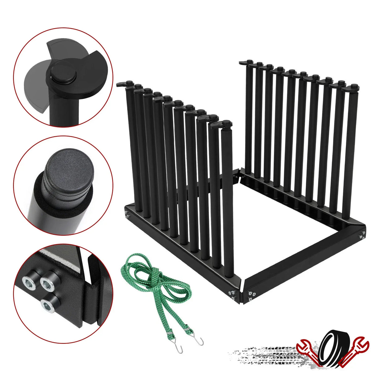 9 Lite Rack Windshield for Jeep Wrangler (2007–2018)