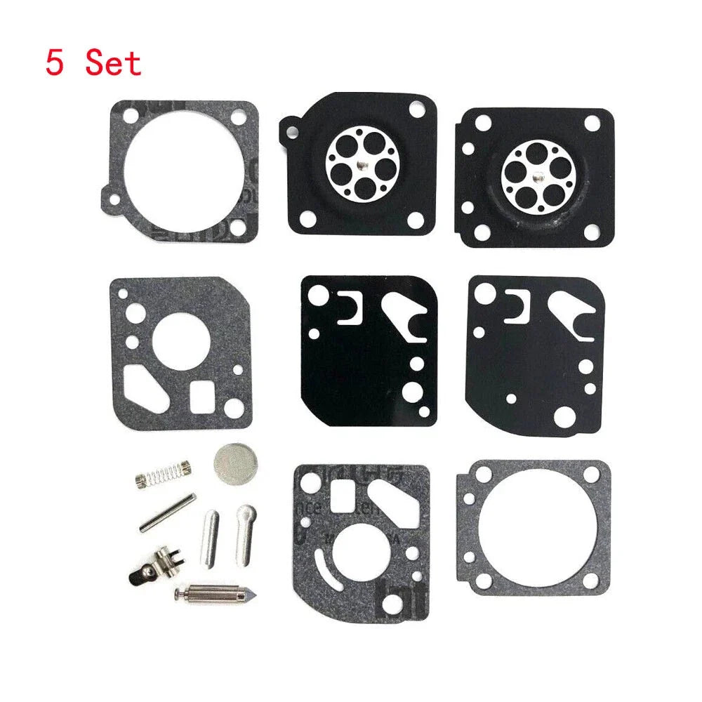 Set of 5 Carburetor Diaphragm Gasket Kit for ZAMA C1U RB-29 Homelite Ryobi 26cc 30cc