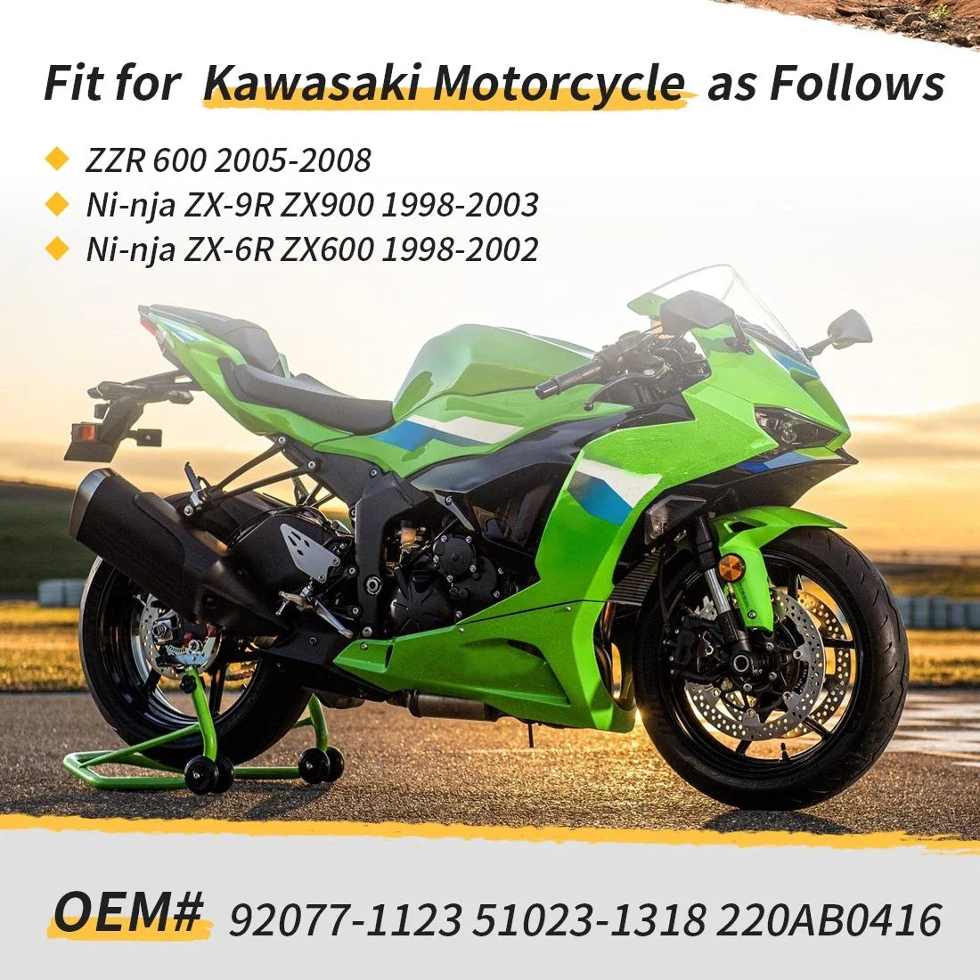 Fuel Tap Petcock + Knob for Kawasaki Ninja ZX9R ZX6R (1998–2003) 51023-1318 92077-1123