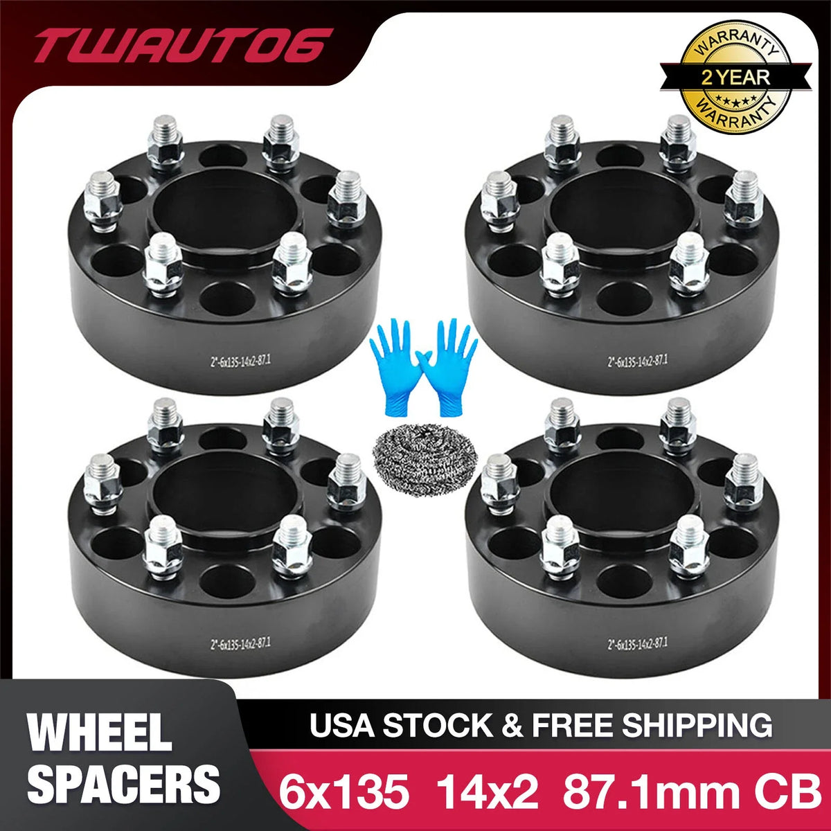 2 Inch Hubcentric Wheel Spacers for Ford Expedition (2003–2014)