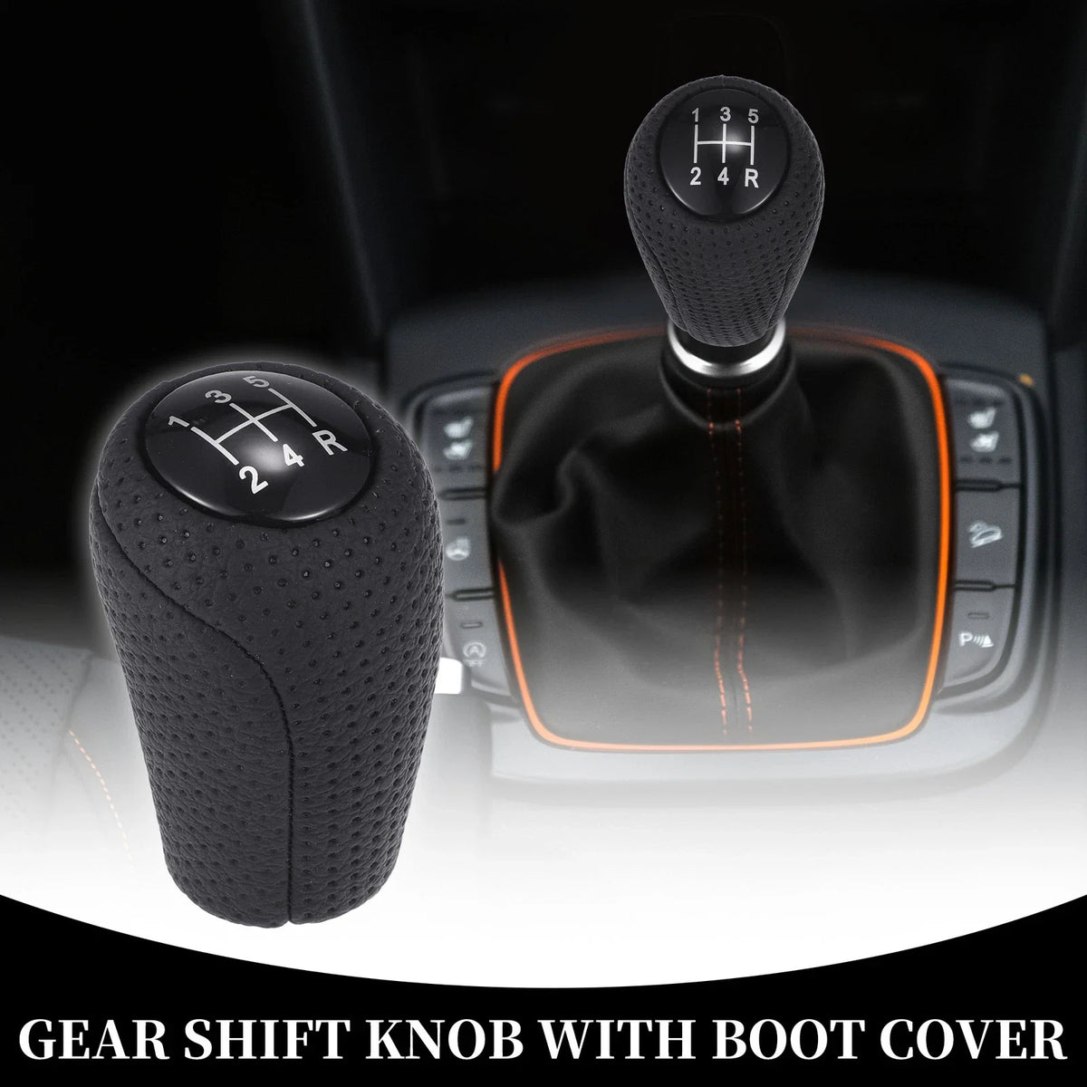 5 Speed Manual Gear Shift Knob for Mazda 626 (1993–2002) Plastic Black